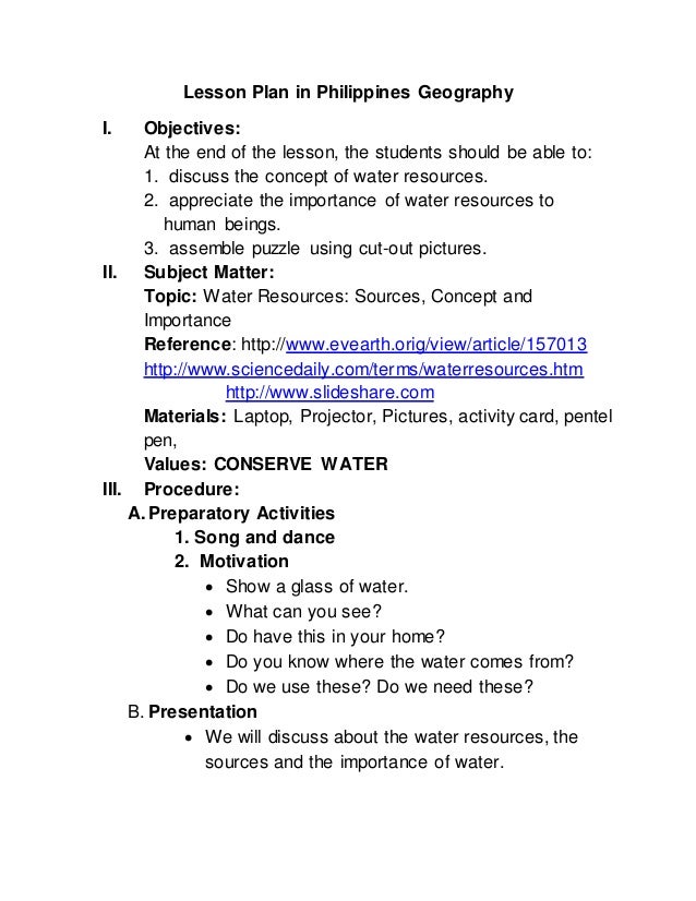 llesson plan