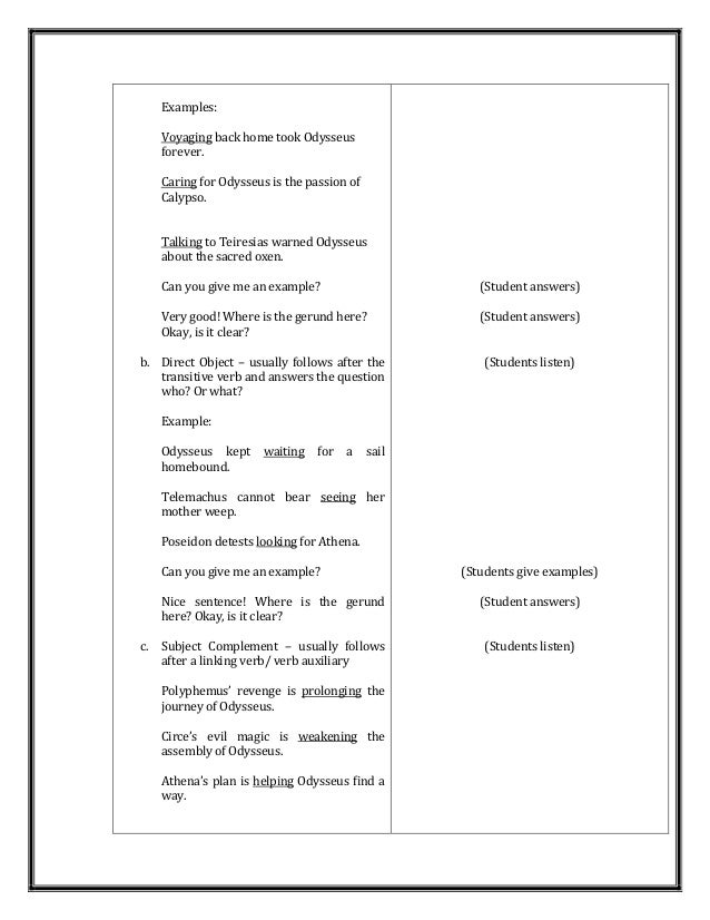 the odyssey unit plan