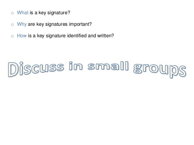 Lesson plan key signatures me 311