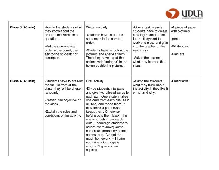 Lesson plan methodology 2
