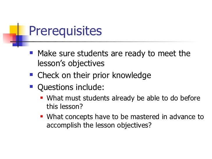 Lesson planning