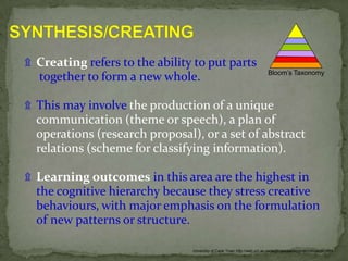 This may be shown by translating material from one form to another (words to numbers), by interpreting material (explaining or summarizing), and by estimating future trends (predicting consequences or effects). 