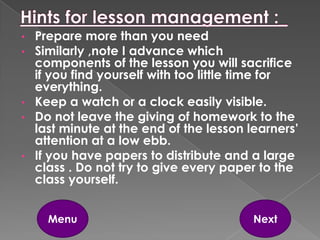 Lesson planning | PPTX