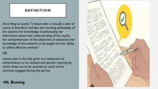 LESSON PLANNING.pptx for education Msc n | PPTX