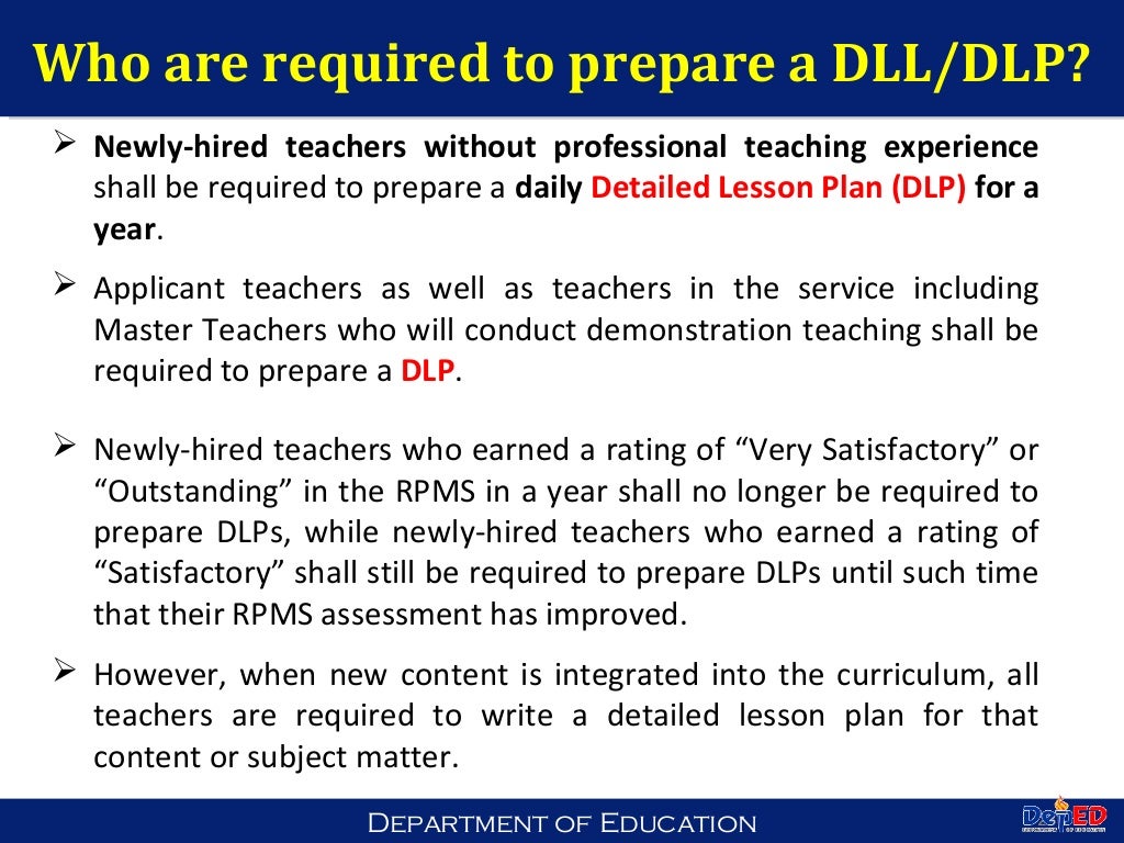 Lesson Planning For DepEd Teachers