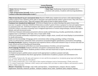 Lesson planning for technology | DOCX