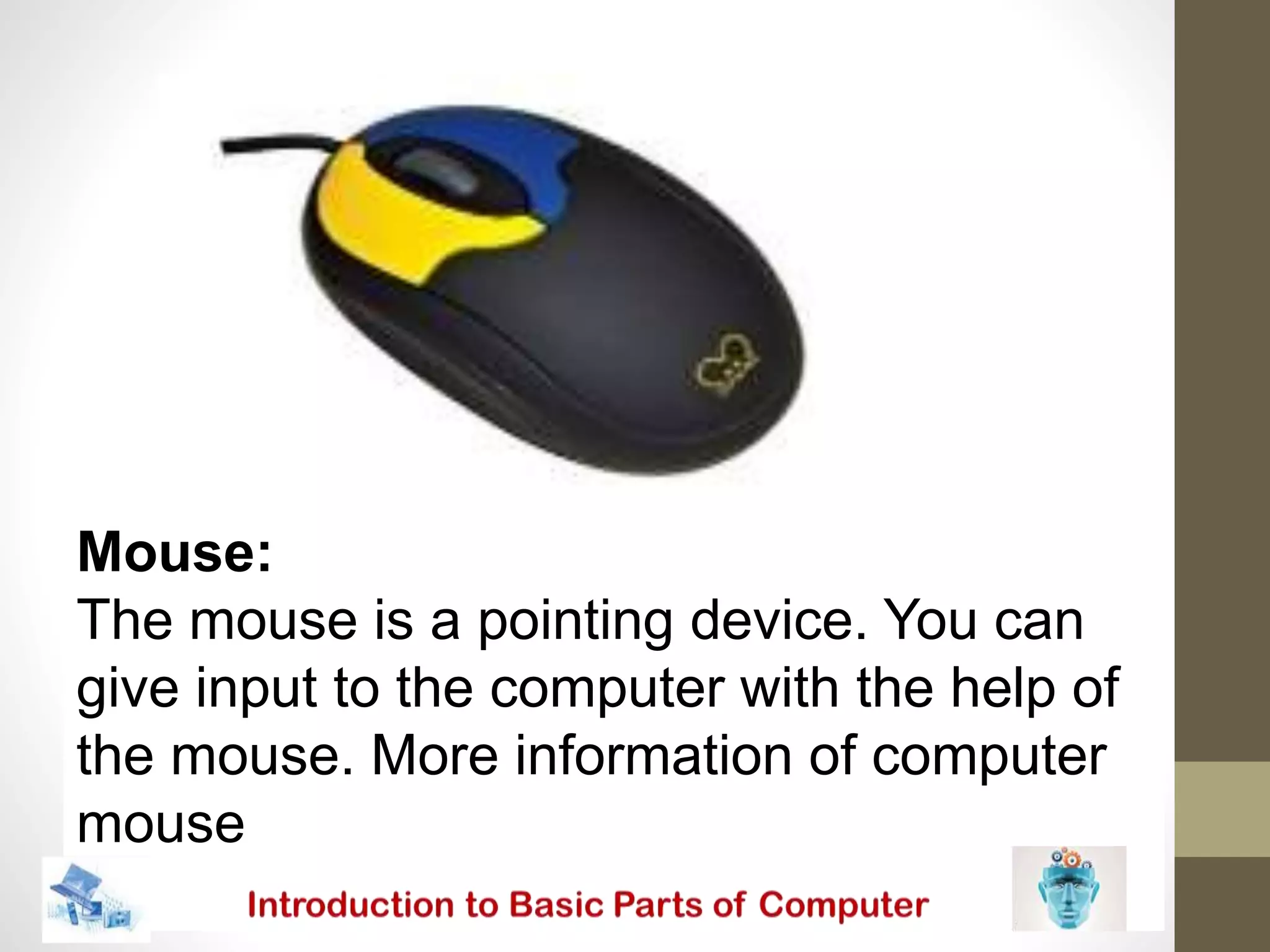 introduction to Basic parts of the computer | PPTX