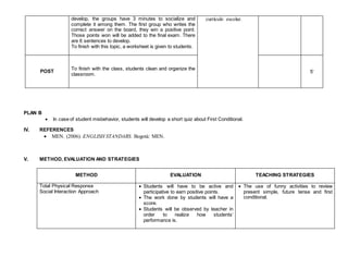 First Conditional - Lesson plan | PPT