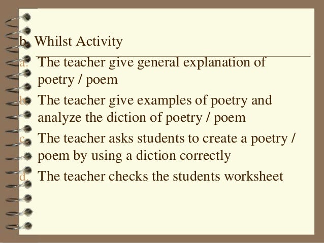 how to write a poetry essay lesson