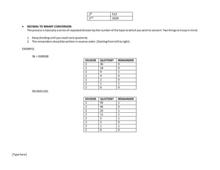 Lesson plan on data representation | DOCX