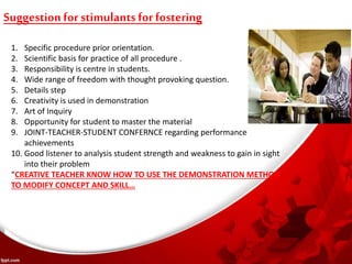 DEMONSTRATION A TEACHING METHOD | PPTX