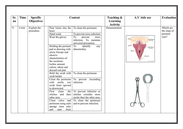 assignment on perineal care
