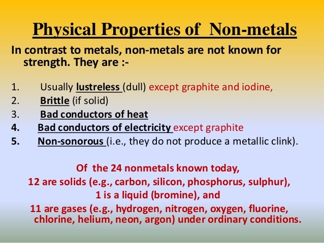 hydrogen metal or nonmetal