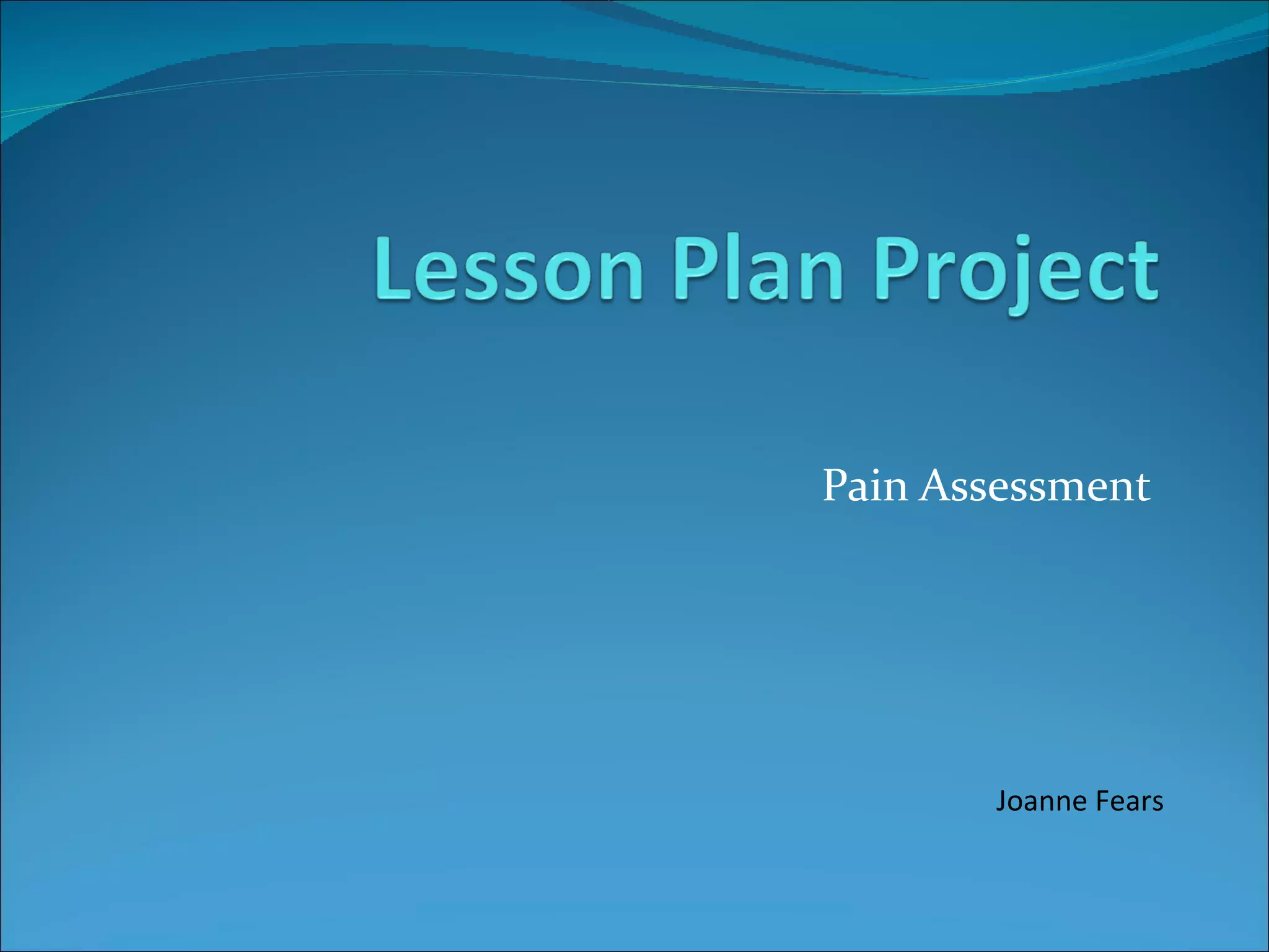 Lesson Plan Project
