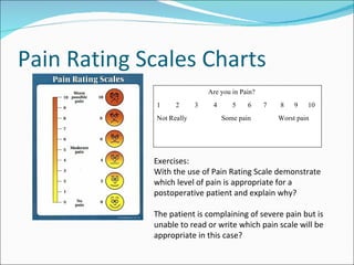 Pain Scale Exercise Lesson plan project | PPT