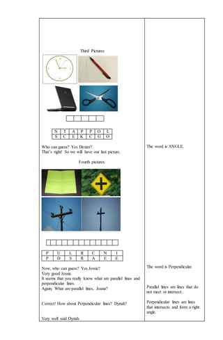 Lesson plan (quadrilaterals) | DOCX