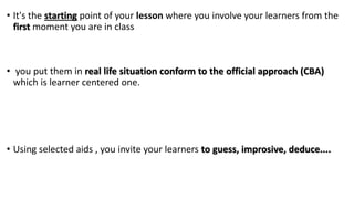 Improsive Lesson plan setting aims and objectives | PPTX