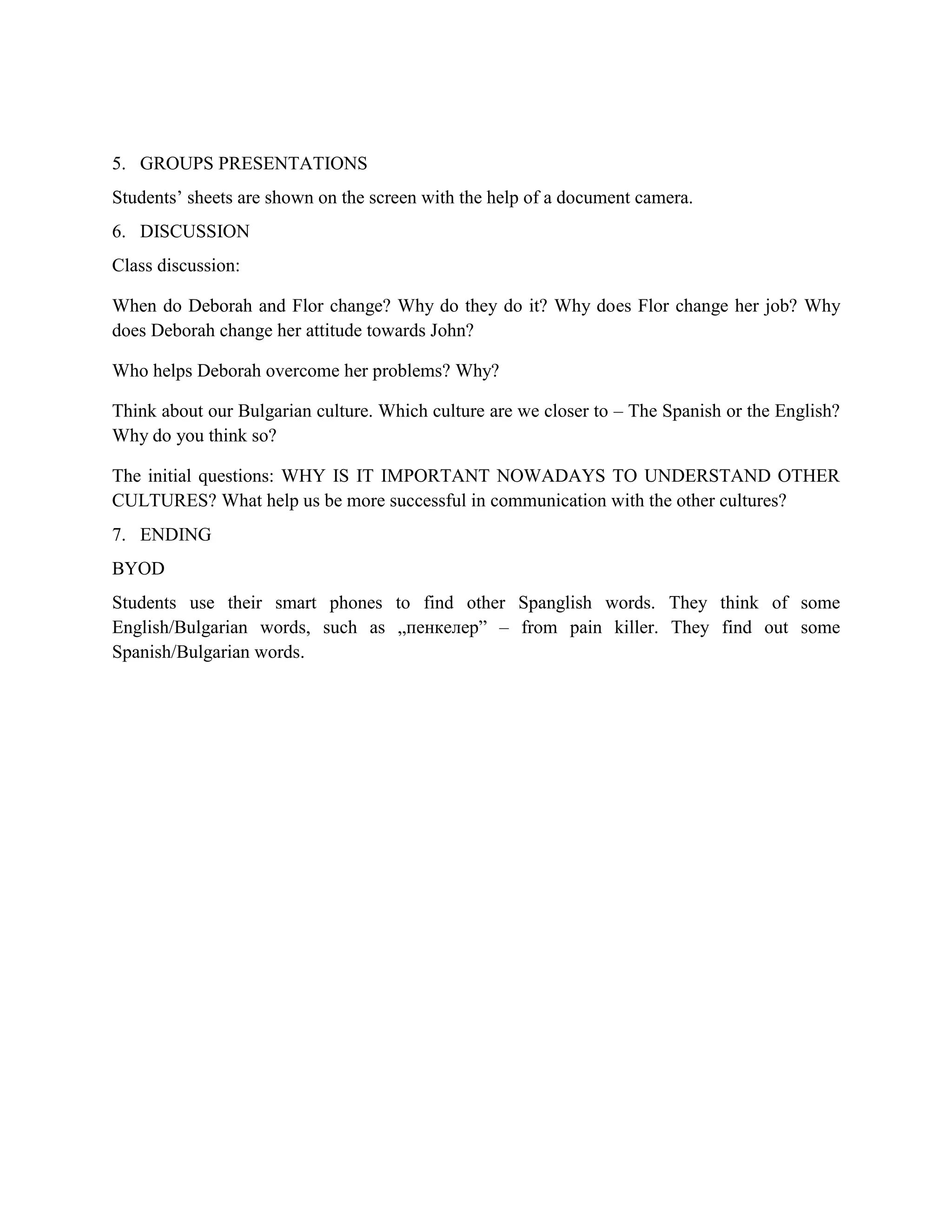 Intercultural Communication Lesson Plan Film Spanglish | PDF