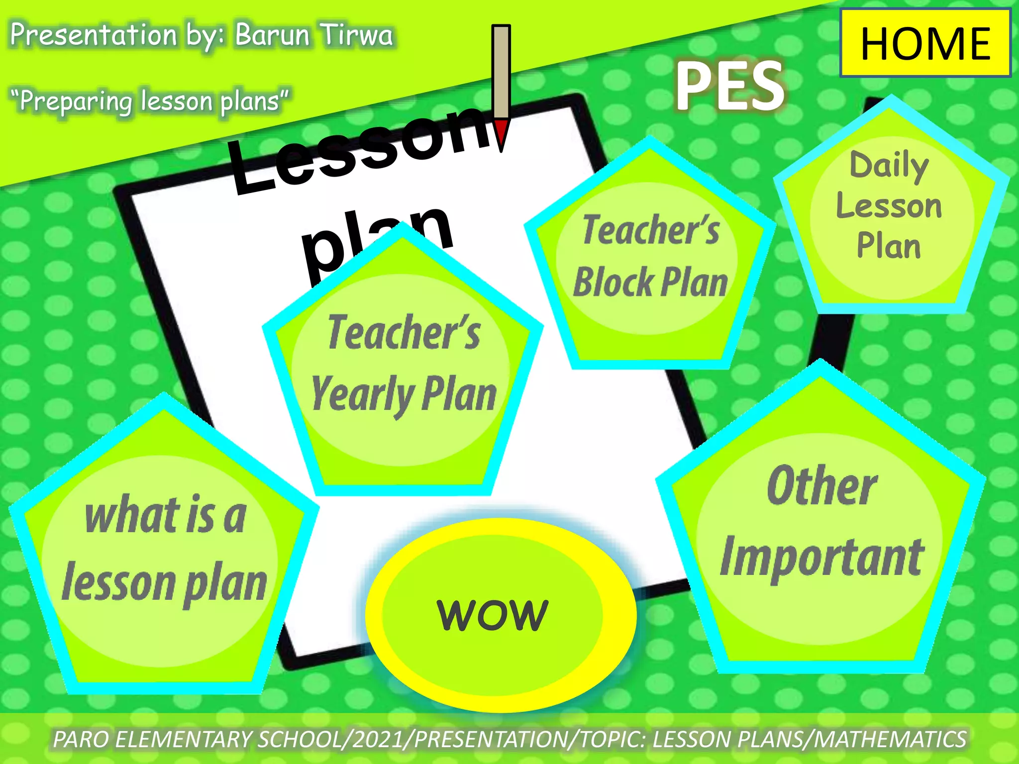 Lesson Plans | PPTX