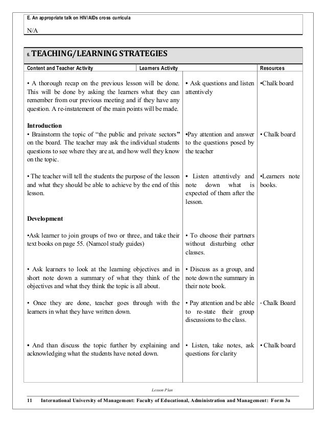 Lesson Plan Template Economics Grade 12 Lesson Plan Template Economics Grade 12