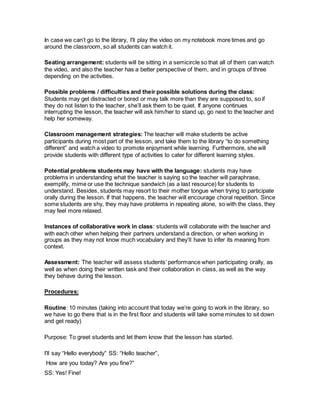 Lesson plan two | PDF