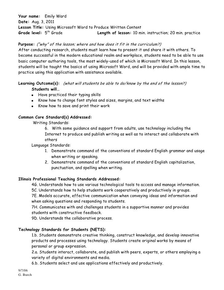 Lesson plans for teaching research paper