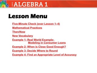 Mathematical Modeling and Accuracy in Real-World Applications | PPT