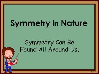 Symmetry in Nature
Symmetry Can Be
Found All Around Us.
 