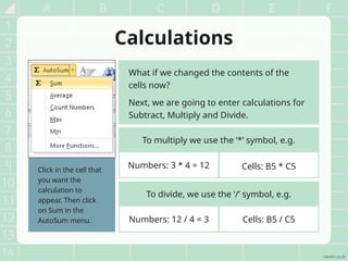 Year 6 Computing Lesson: Mastering Spreadsheets and Number Operations ...