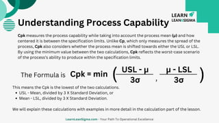Lesson: Process Capability Index (Cp and Cpk) | PDF