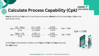 Lesson: Process Capability Index (Cp and Cpk) | PDF