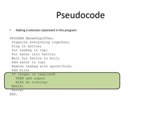 Lesson pseudocode | PPT