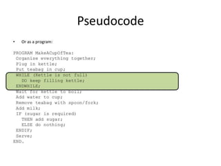 Lesson pseudocode | PPT