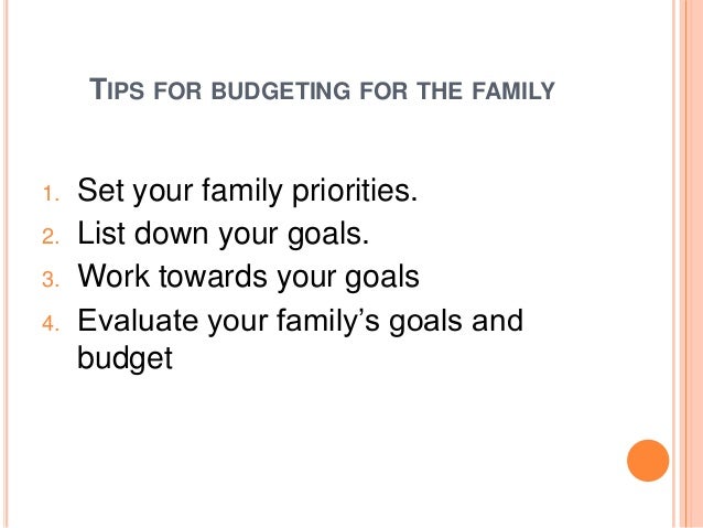tle lessons budgeting for a family of 4