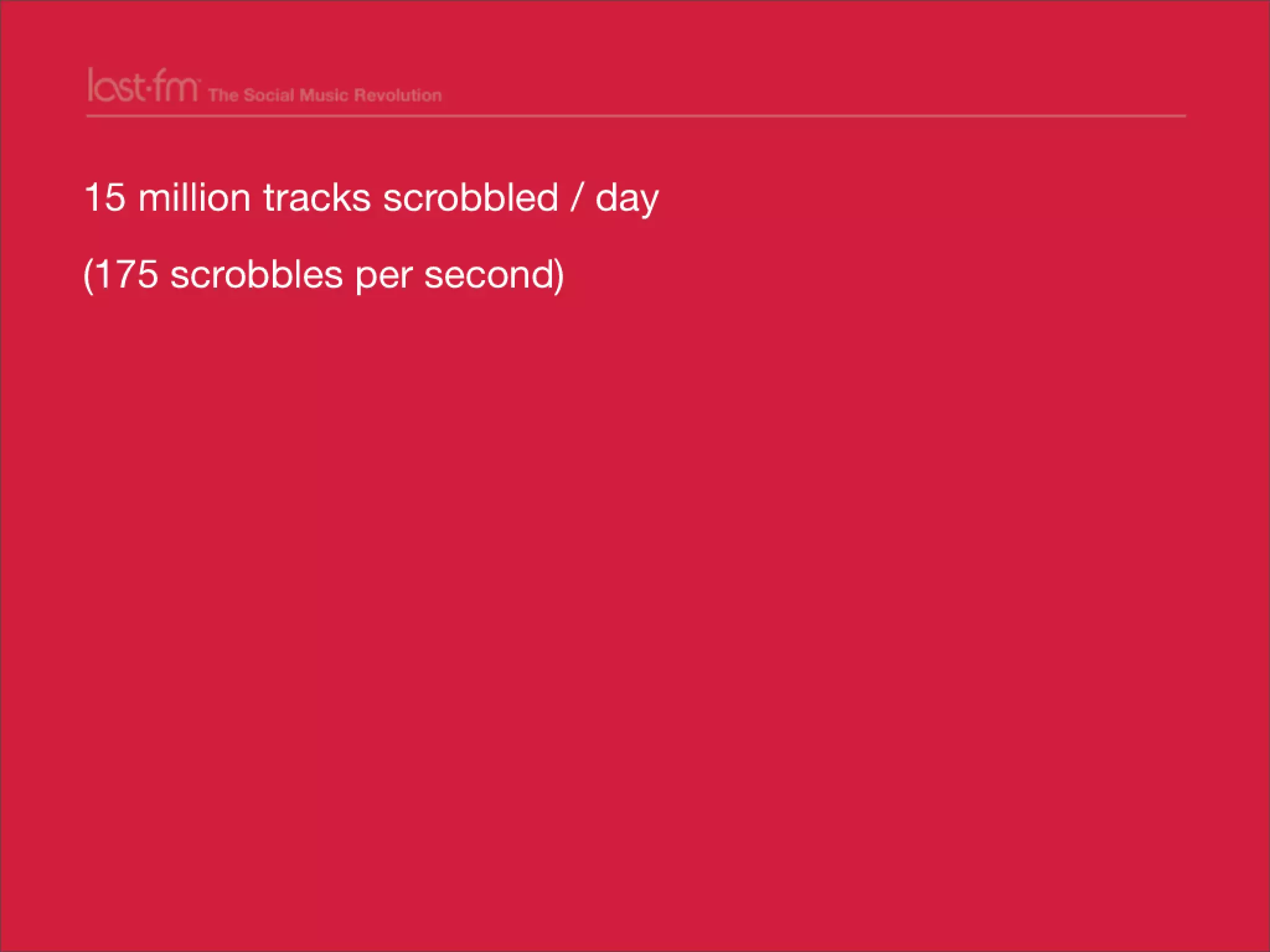 Lessons from Building world's largest social music platform