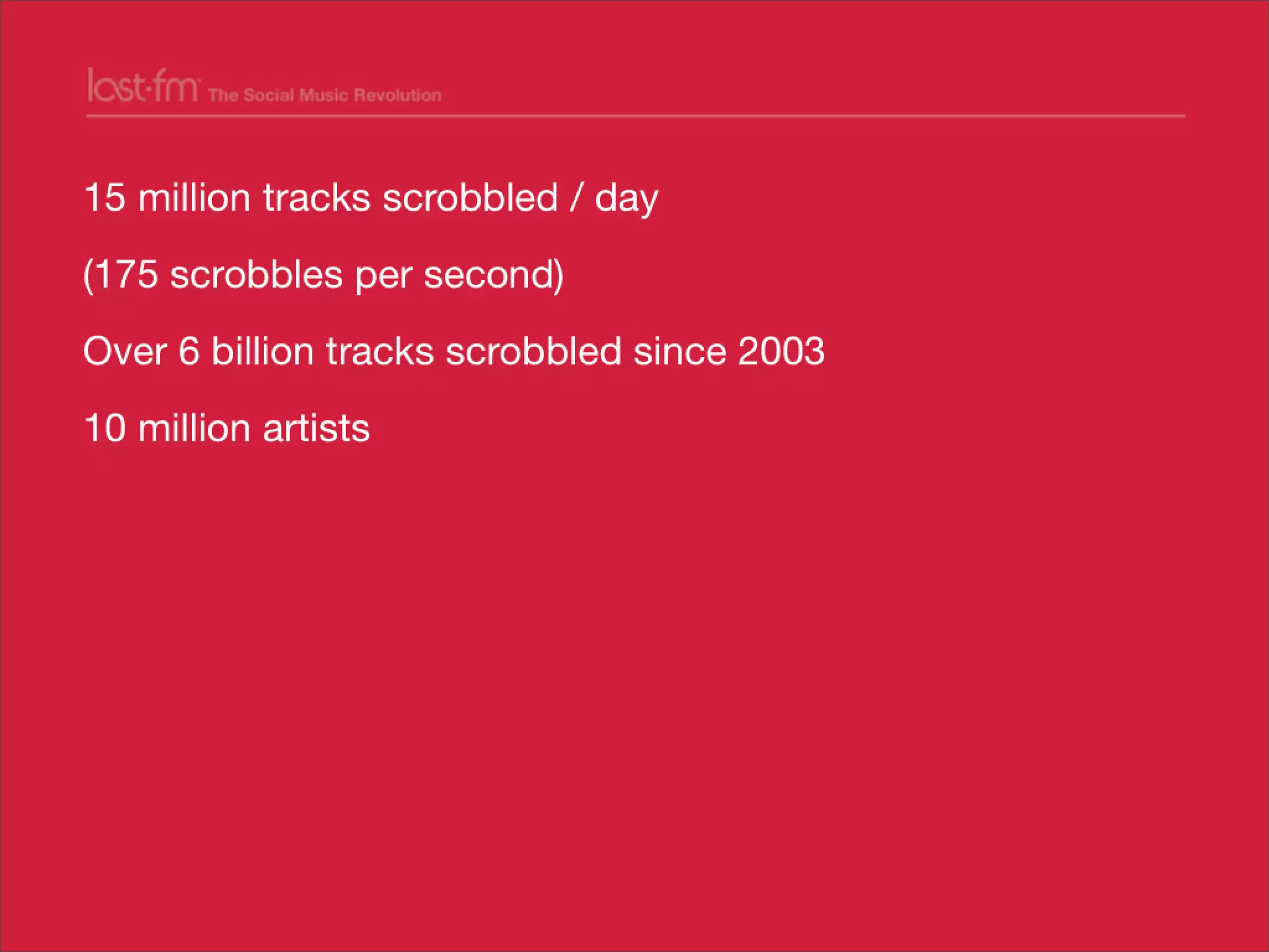 Lessons from Building world's largest social music platform