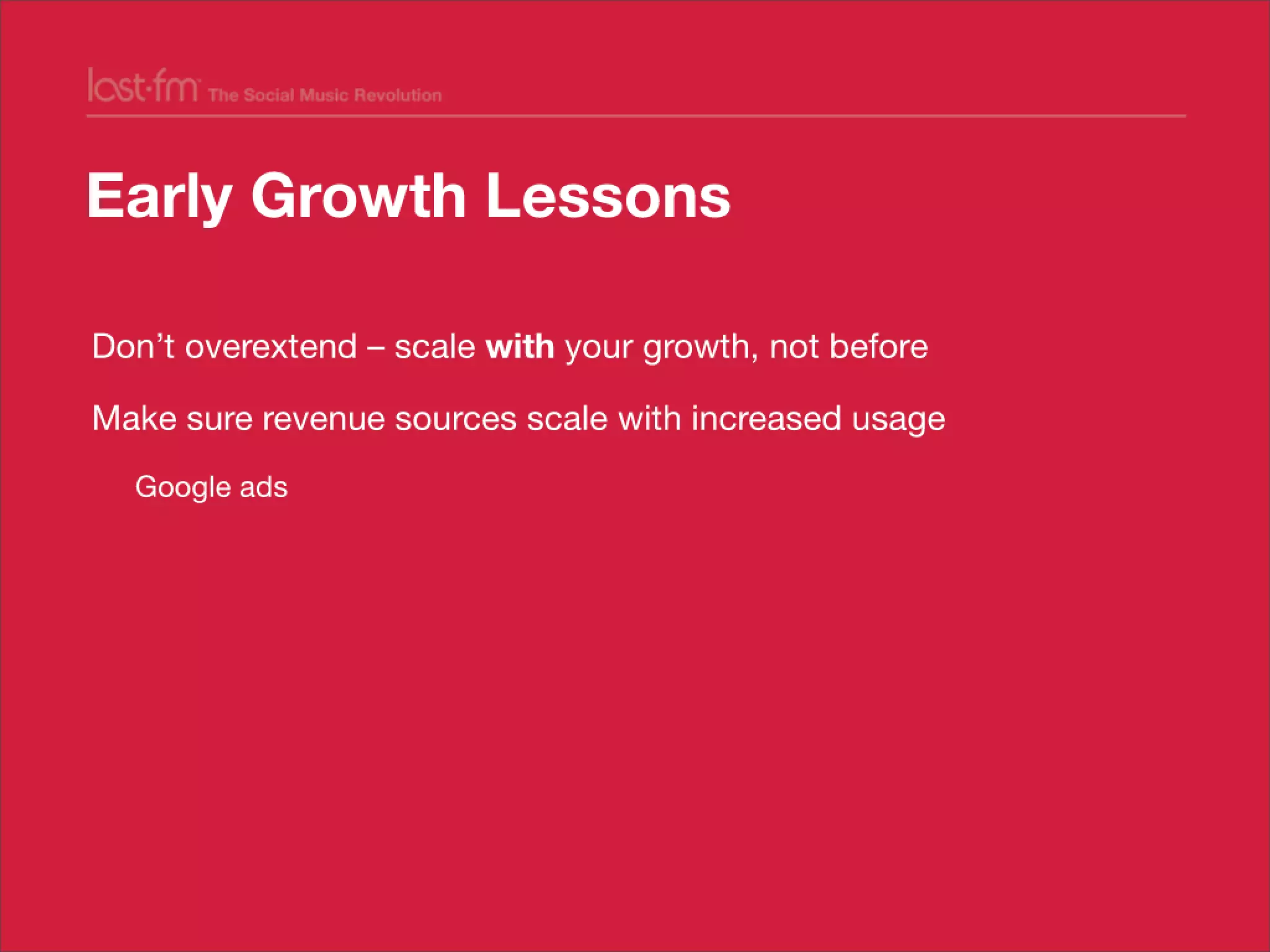 Lessons from Building world's largest social music platform