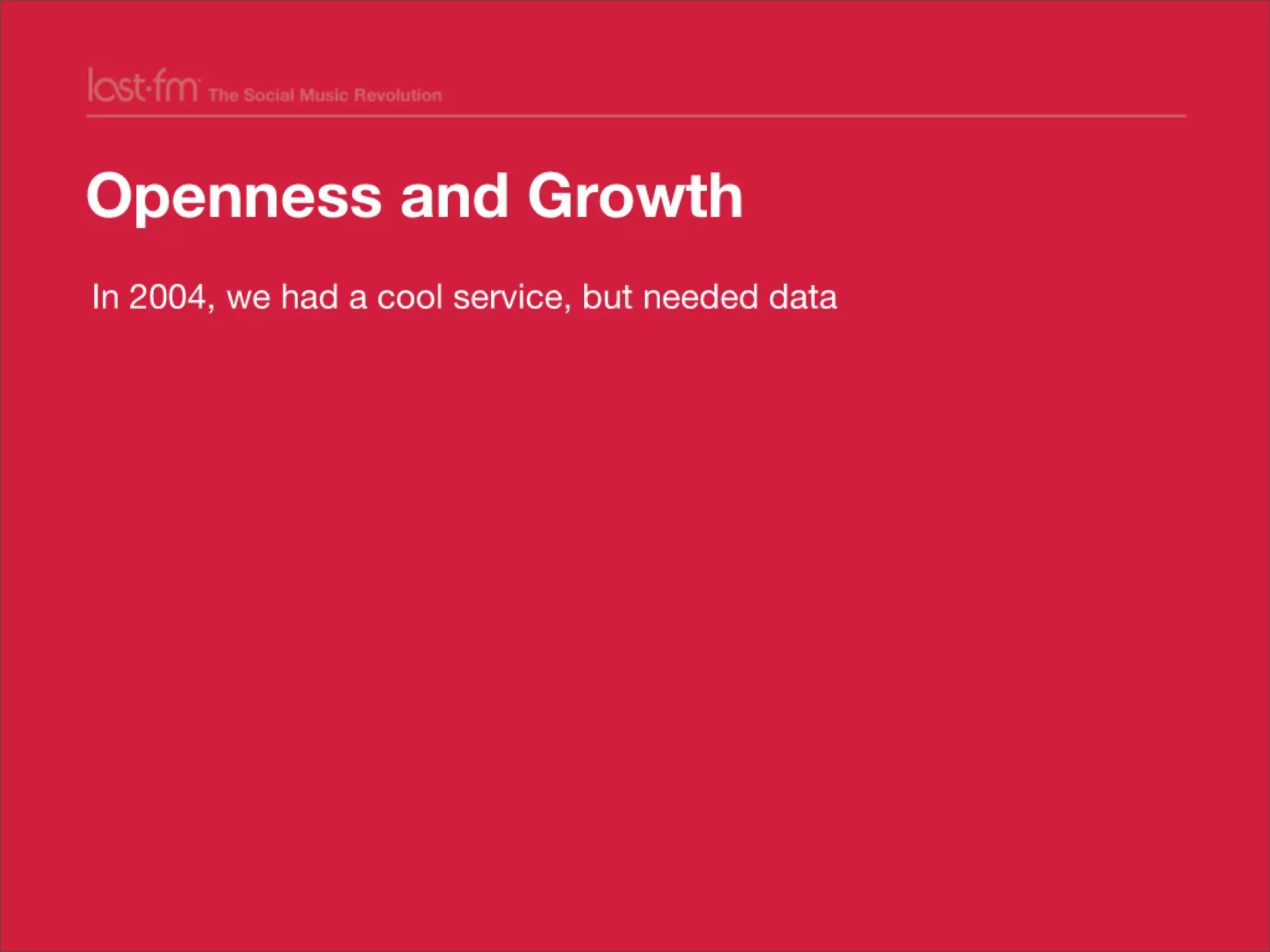 Lessons from Building world's largest social music platform