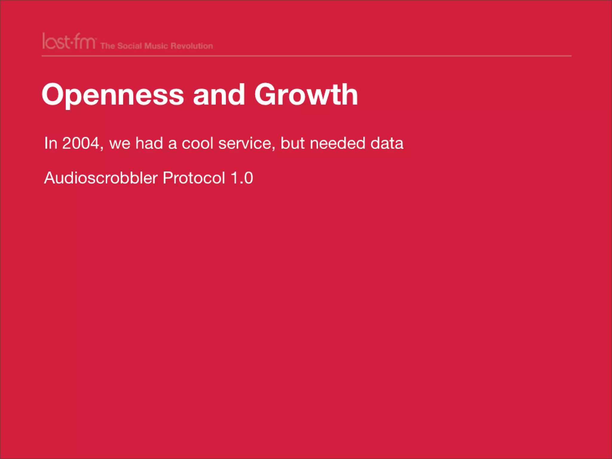 Lessons from Building world's largest social music platform