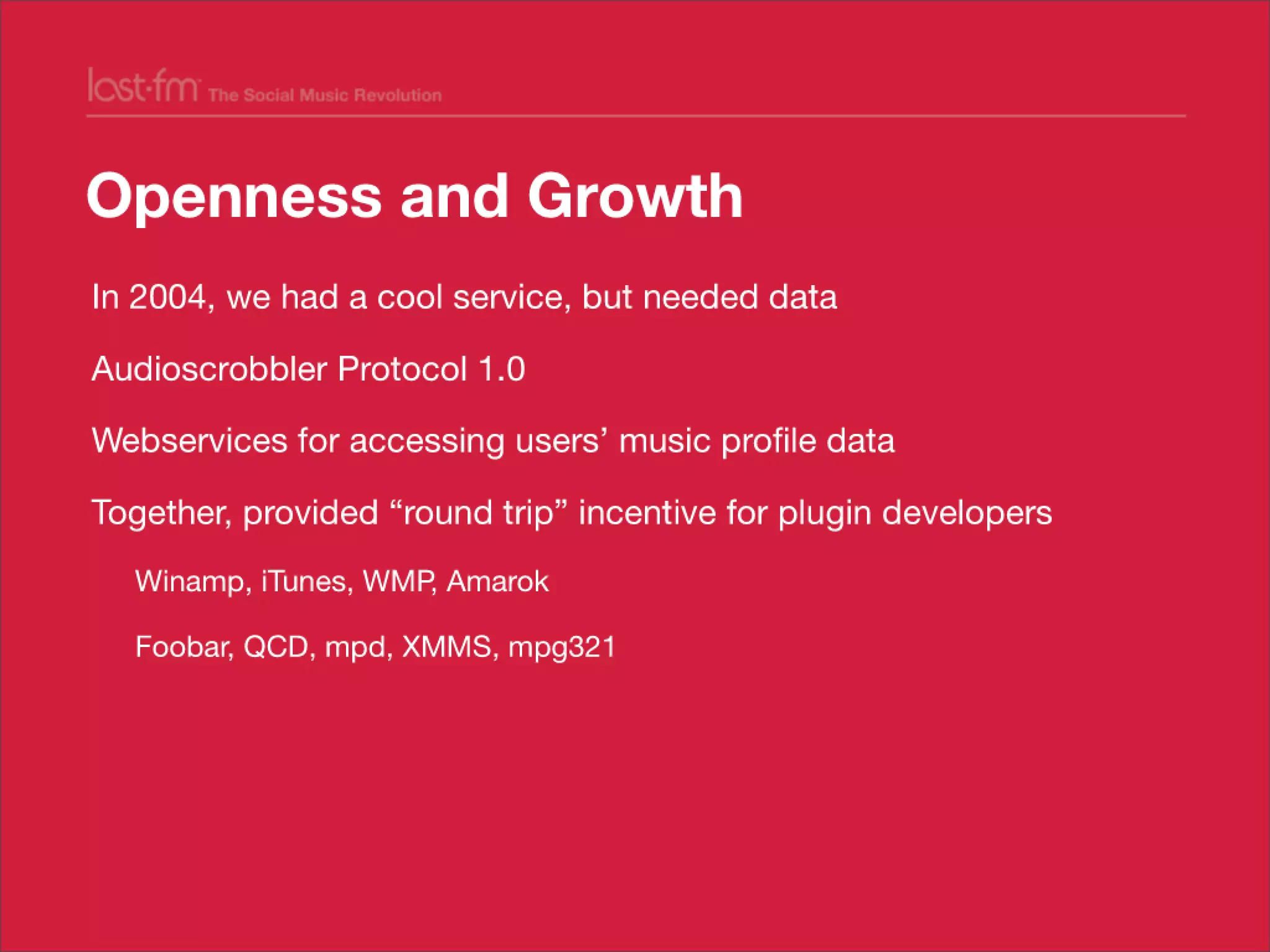 Lessons from Building world's largest social music platform