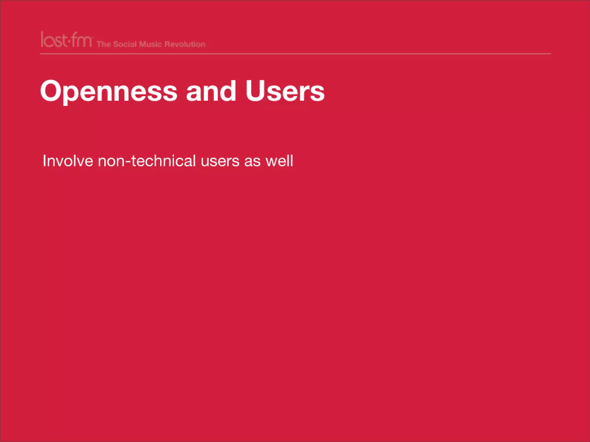 Lessons from Building world's largest social music platform