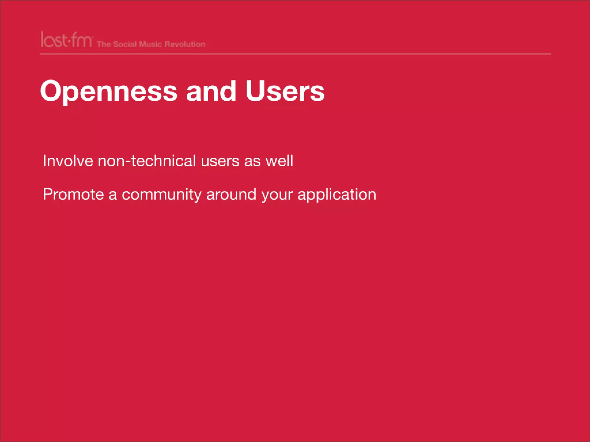 Lessons from Building world's largest social music platform