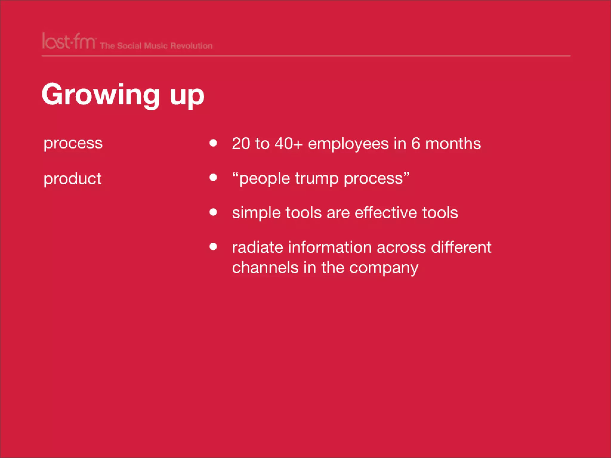 Lessons from Building world's largest social music platform