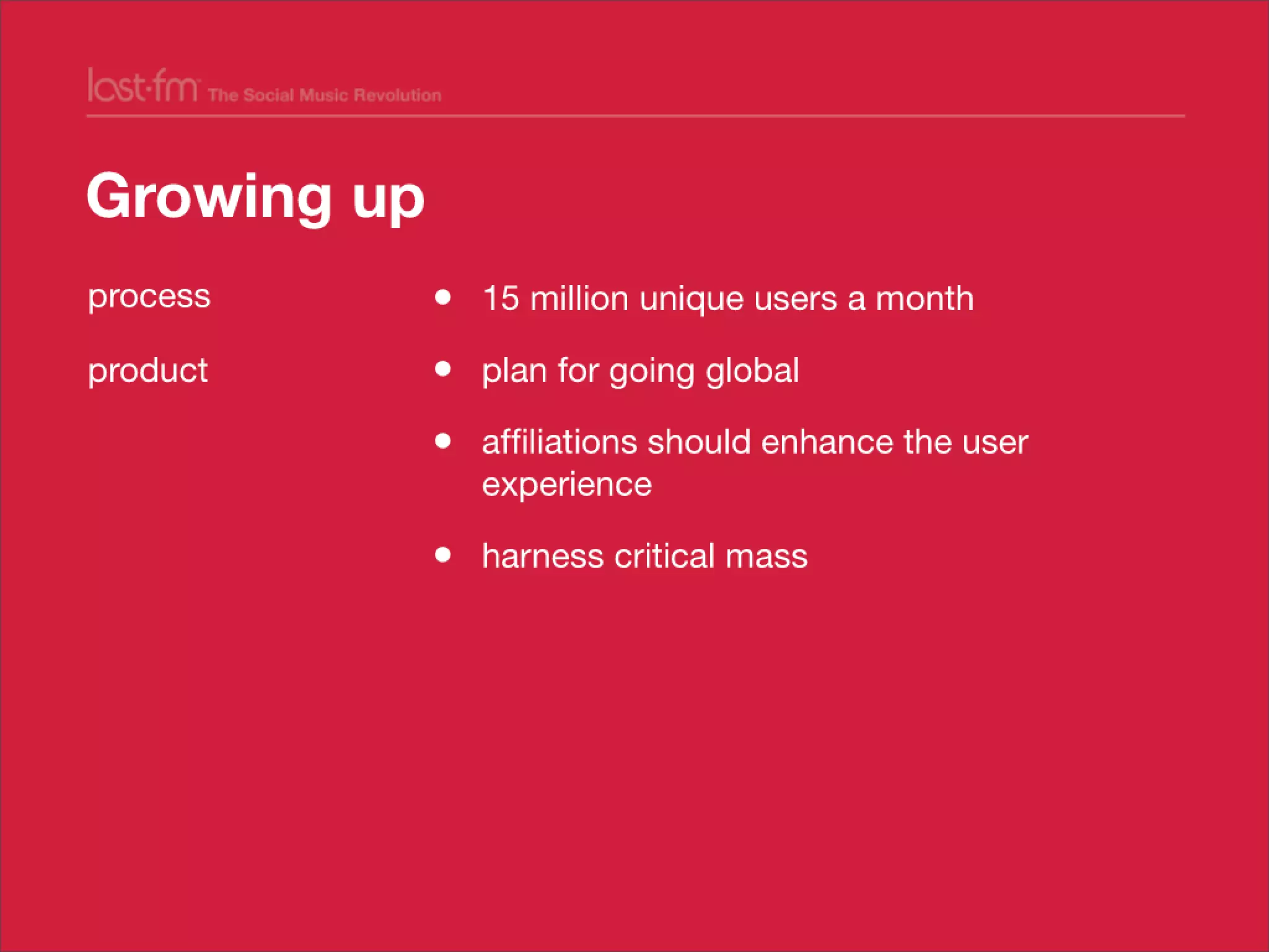 Lessons from Building world's largest social music platform