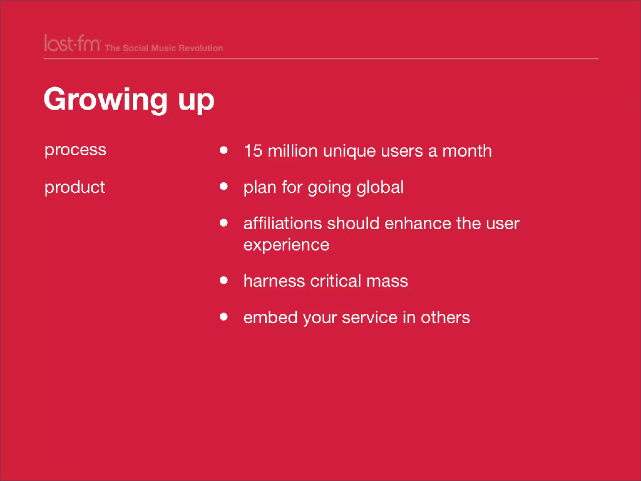 Lessons from Building world's largest social music platform