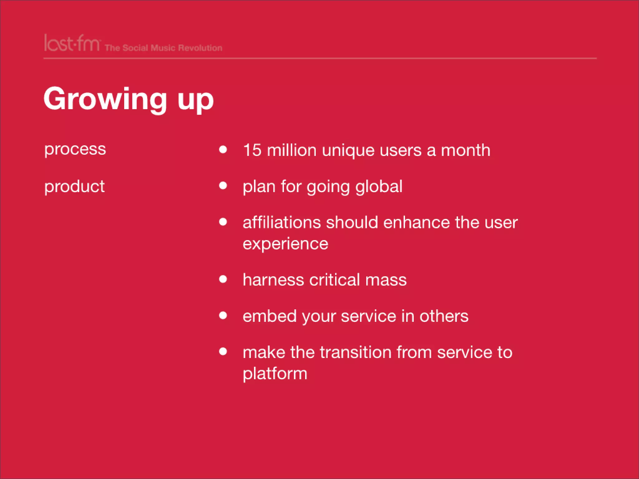 Lessons from Building world's largest social music platform