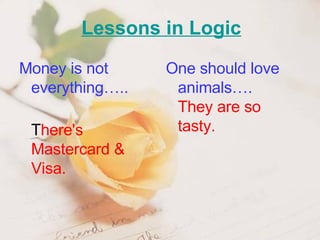 Lessons in Logic