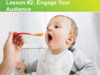 Lesson #2: Engage Your 
Audience 
• We’ve increased our reach 
• No more barriers of multiple sites 
• Consolidated analytics 
• We are on trend! 
22 #bbcon 
 