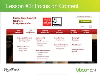 Lesson #3: Focus on Content 
 