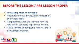 Pre Lesson Lesson LessonScripts_Format-Sample_PPT-JRA.pptx